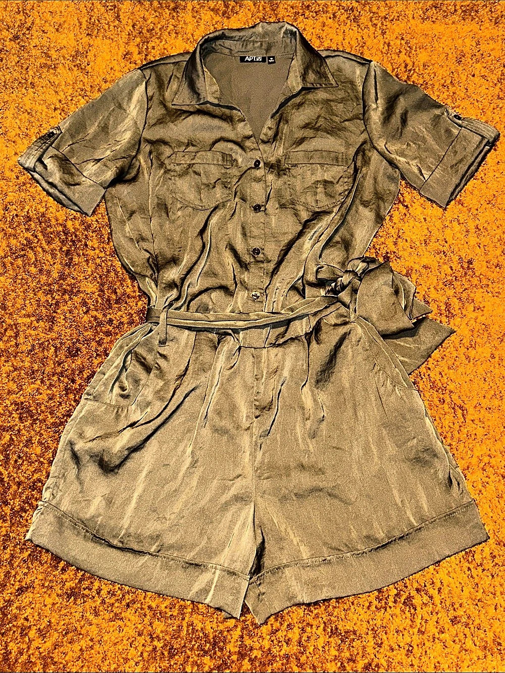APT. 9 Utility Romper in Green Size 10
